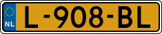 License plate of the Netherlands, Cars