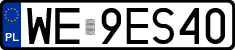 License plates of Poland, Regular car plates