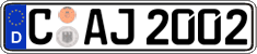 German license plate, Regular plates