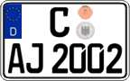 German license plate, Regular plates