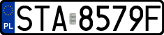 License plates of Poland, Regular car plates
