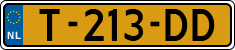License plate of the Netherlands, Cars