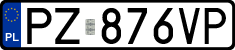 License plates of Poland, Regular car plates