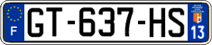 French license plate, SIV (ordinary)