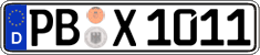 German license plate, Regular plates