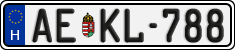 license plates of Hungary, Regular plates (2022)