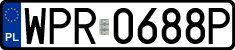 License plates of Poland, Regular car plates