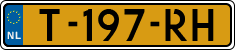 License plate of the Netherlands, Cars