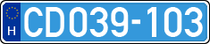 license plates of Hungary, Diplomatic