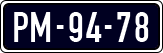 License plate of the Netherlands, Imported oldtimers (cars)