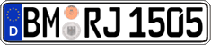 German license plate, Regular plates
