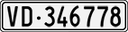 License plate of Switzerland, Cars