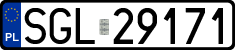 License plates of Poland, Regular car plates