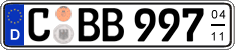 German license plate, Seasonal plates
