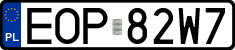License plates of Poland, Regular car plates