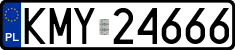 License plates of Poland, Regular car plates