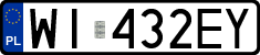 License plates of Poland, Regular car plates