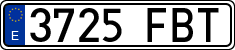License plates of Spain, Ordinary (2000)