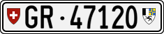 License plate of Switzerland, Cars