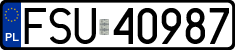 License plates of Poland, Regular car plates