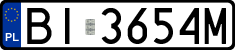 License plates of Poland, Regular car plates
