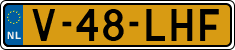 License plate of the Netherlands, Light Commercial Vehicles (1994 system)