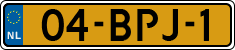 License plate of the Netherlands, Heavy Commercial Vehicles (1994 system)