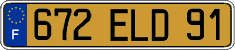 French license plate, FNI