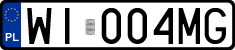 License plates of Poland, Regular car plates