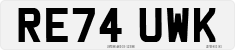 License plate of the United Kingdom, 2001 year system