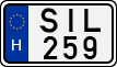 license plates of Hungary, Cars (1990)