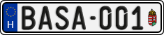 license plates of Hungary, Vanity Plates (2022)