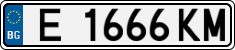 License plate of Bulgaria, Cars