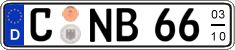 German license plate, Seasonal plates