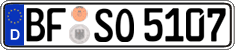 German license plate, Regular plates