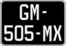 French license plate, SIV (oldtimers)