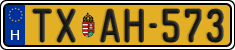 license plates of Hungary, Taxi (2022)