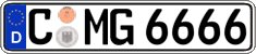 German license plate, Regular plates