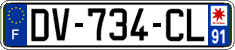 French license plate, SIV (ordinary)