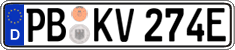 German license plate, Electric vehicles