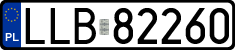 License plates of Poland, Regular car plates