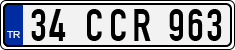 License plate of Turkey, Regular plates