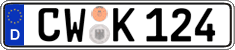 German license plate, Regular plates
