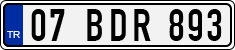License plate of Turkey, Regular plates