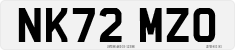 License plate of the United Kingdom, 2001 year system