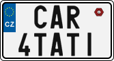 License plate of the Czech Republic, Vanity Plates