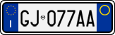 License plate of Italy, Cars (1994 year series)