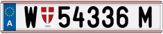 License plate of Austria, Regular plates