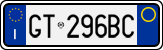 License plate of Italy, Cars (1994 year series)