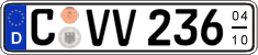 German license plate, Seasonal plates